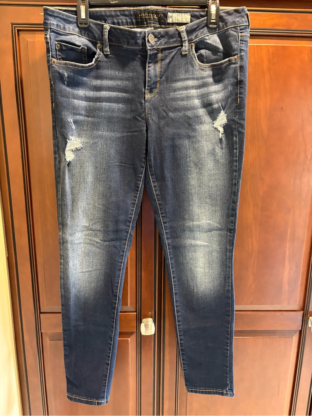 Aeropostale Distressed Skinny Jeggings Jeans - 12